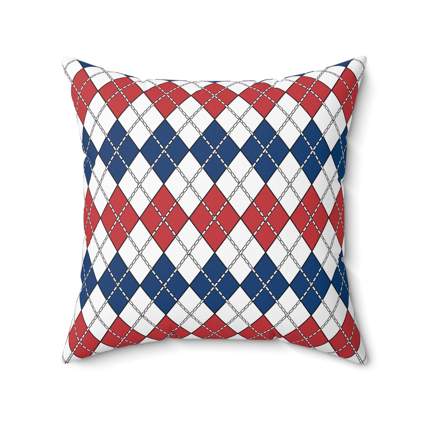 Serbia Retro Argyle Cushion Pillow