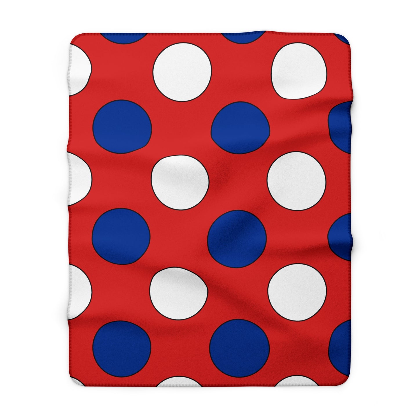 Bouvet Island Retro Polka Dots Blanket Throw