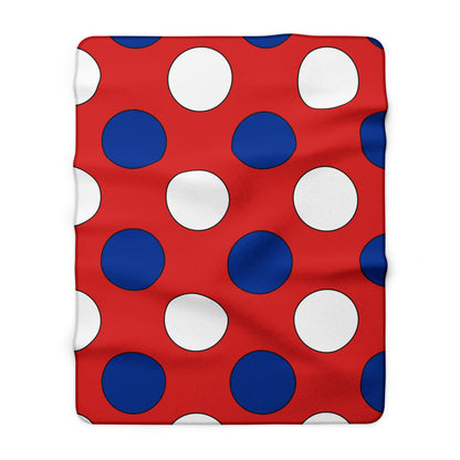 Bouvet Island Retro Polka Dots Blanket Throw