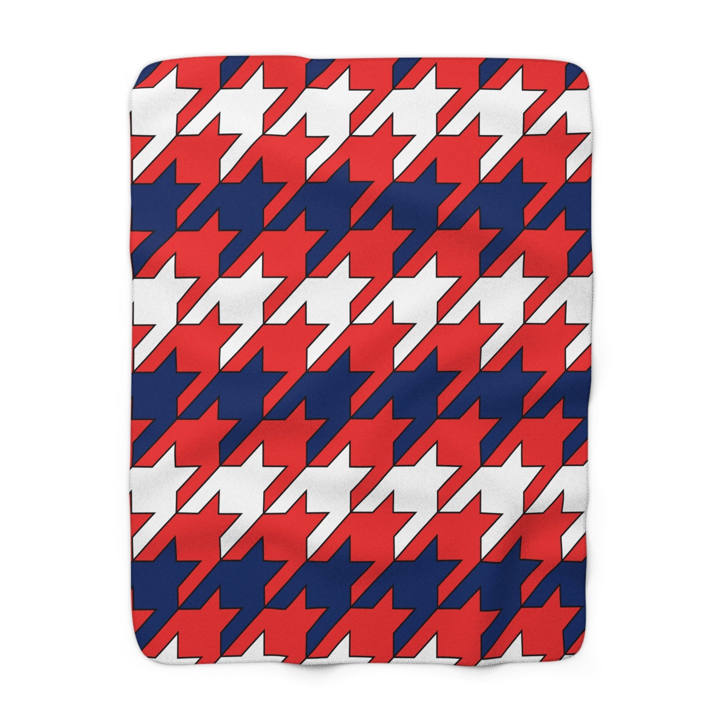 Svalbard And Jan Mayen Retro Houndstooth Blanket Throw
