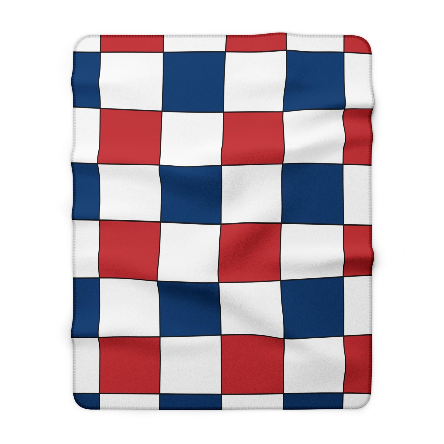 Serbia Retro Check Blanket Throw
