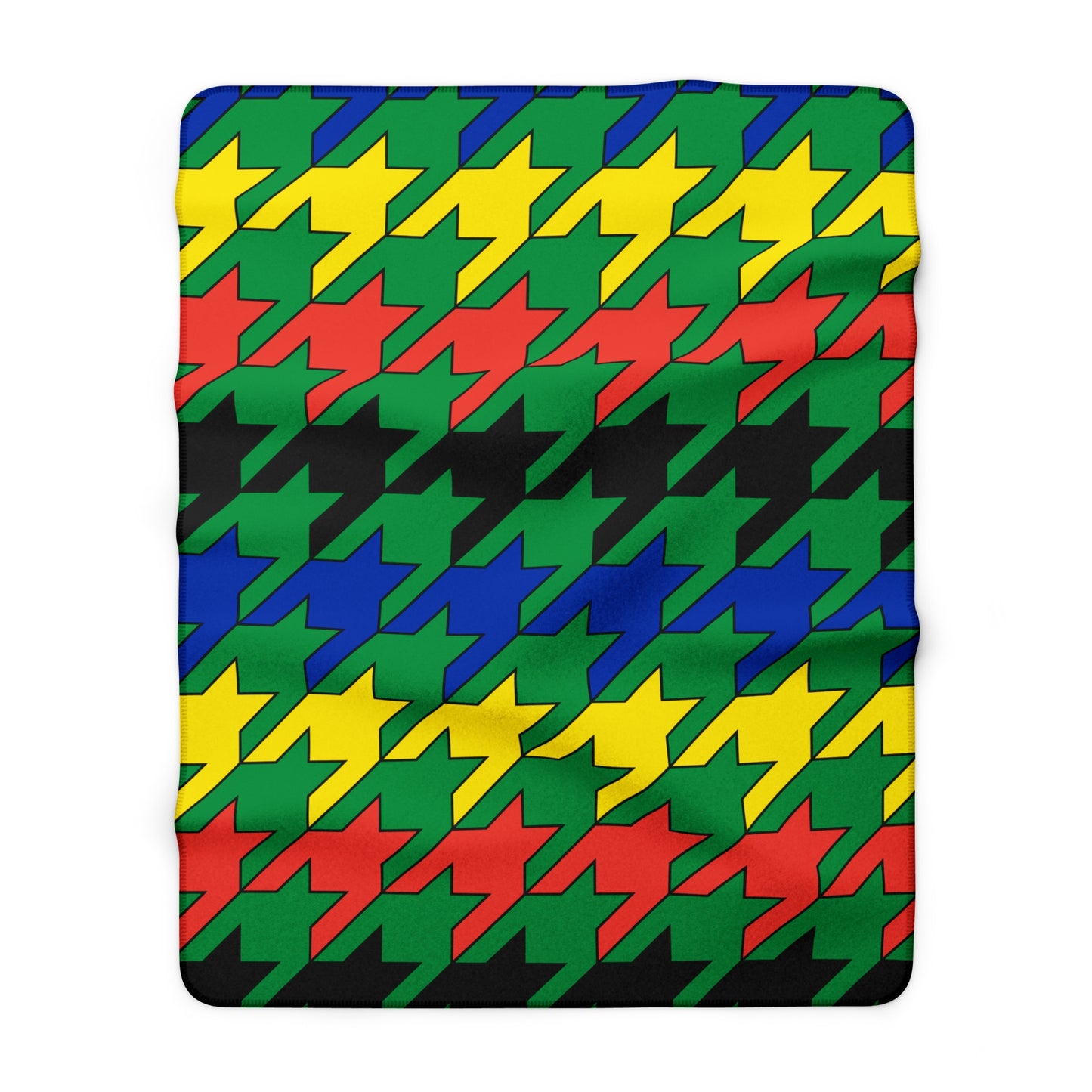 New Caledonia Retro Houndstooth Blanket Throw