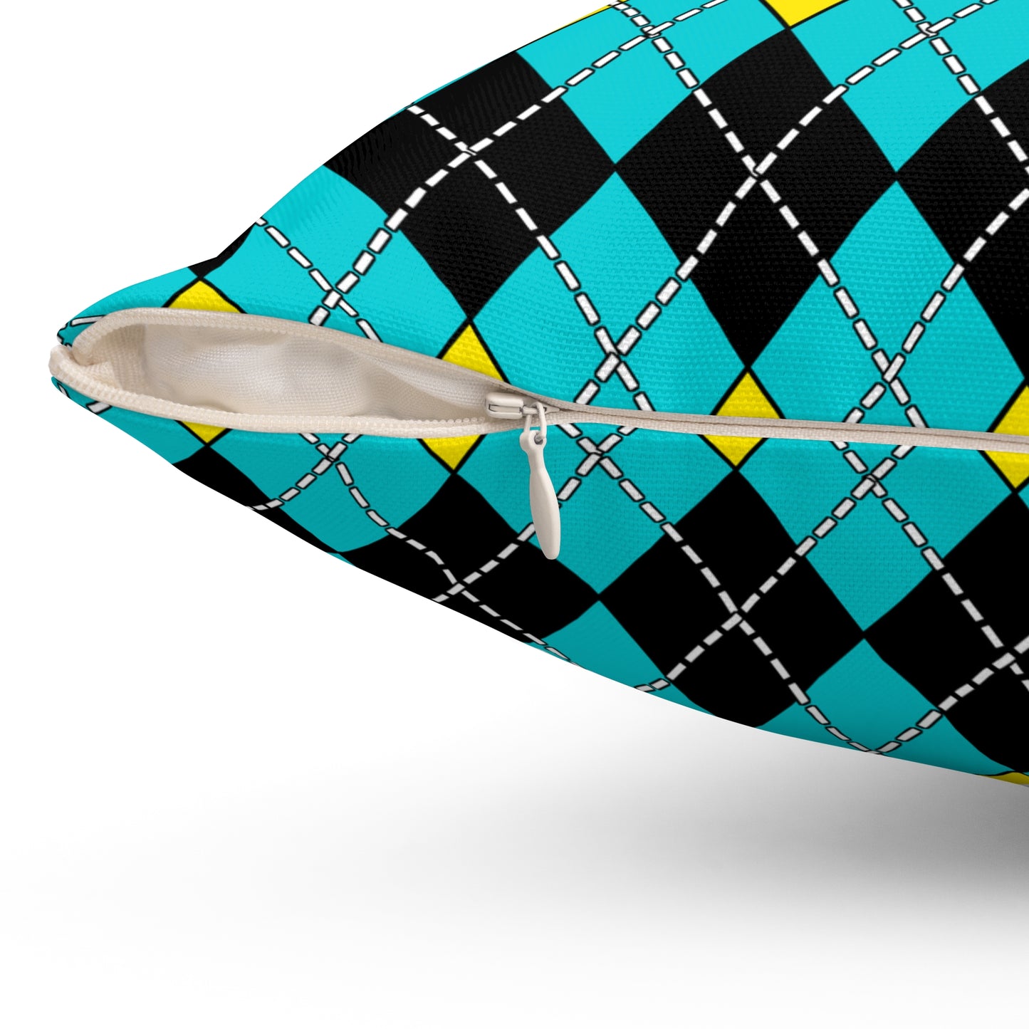 Bahamas Retro Argyle Cushion Pillow