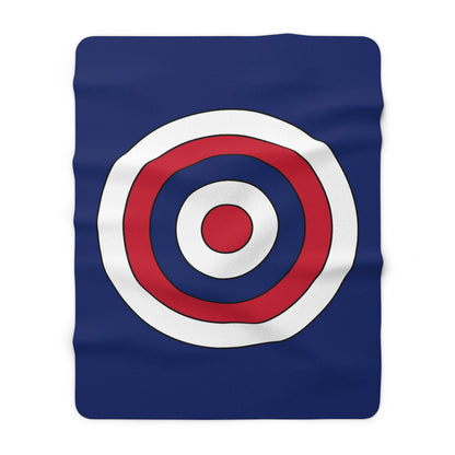 Anguilla Retro Target Blanket Throw