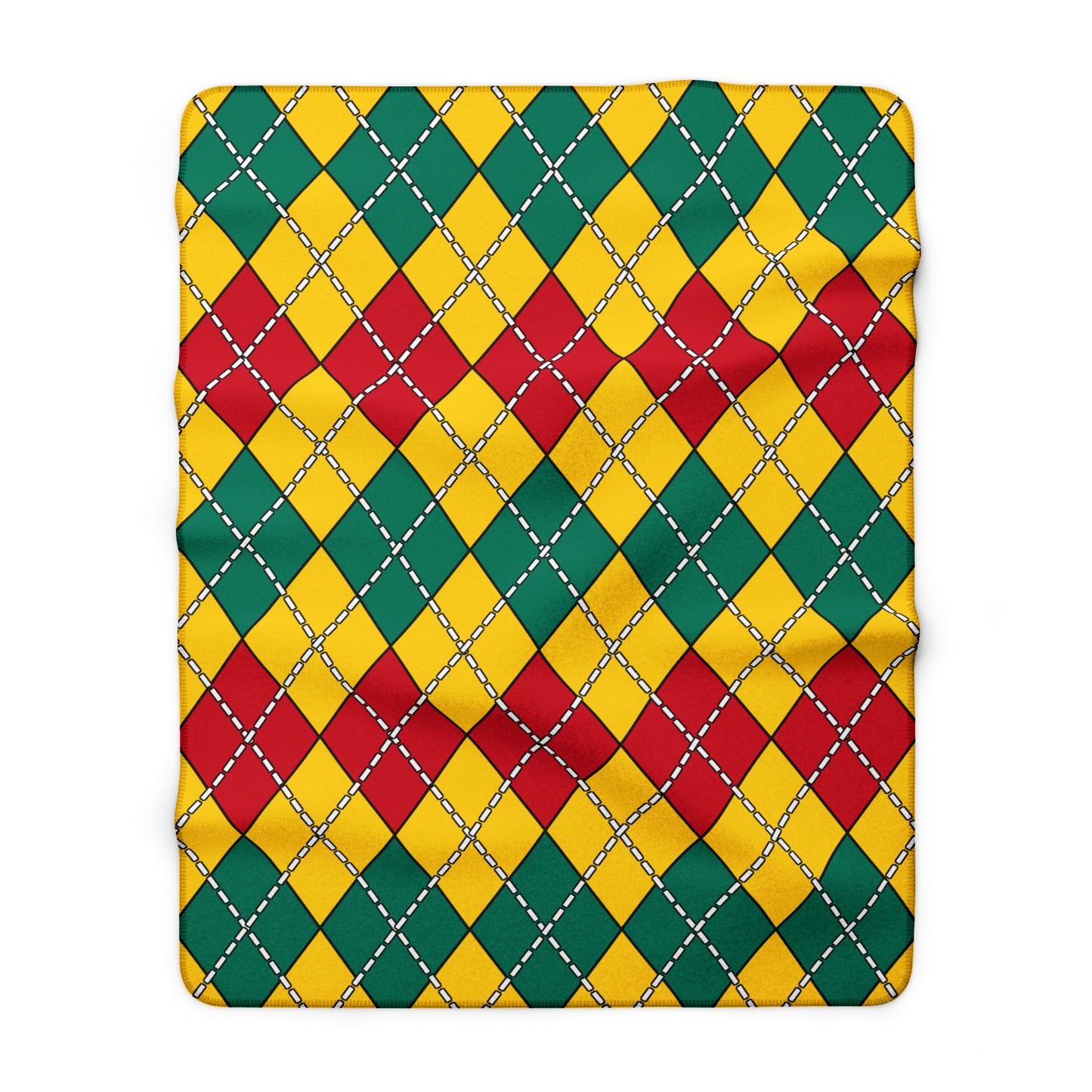 Cameroon Retro Argyle Blanket Throw