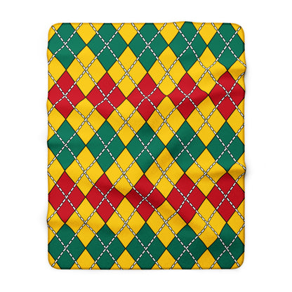 Cameroon Retro Argyle Blanket Throw
