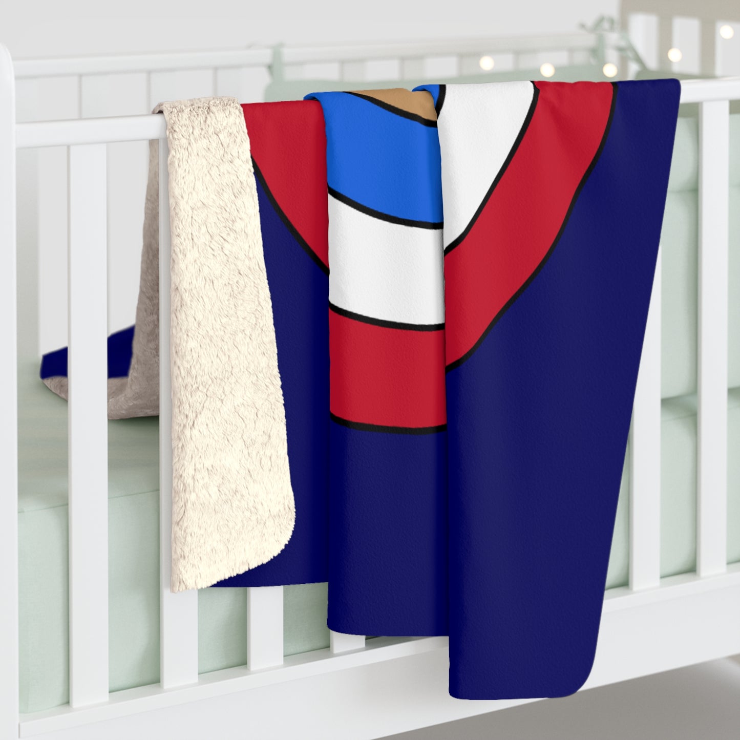 Tristan Da Cunha Retro Target Blanket Throw