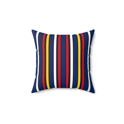 Turks And Caicos Islands Retro Stripes Cushion Pillow