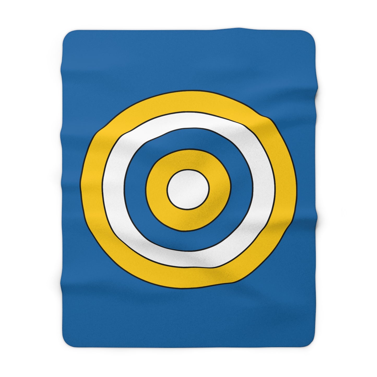 Canary Islands Retro Target Blanket Throw