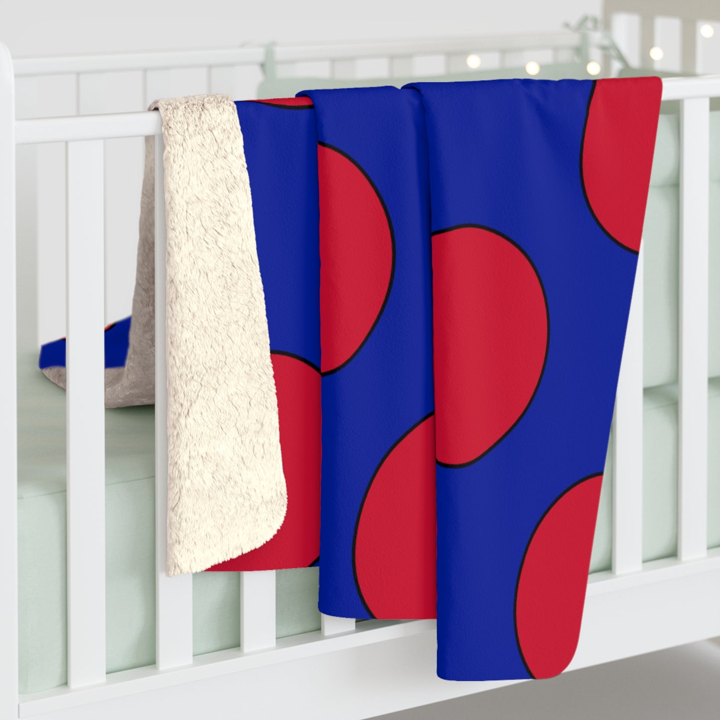 Haiti Retro Polka Dots Blanket Throw