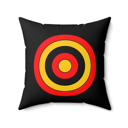 Papua New Guinea Retro Target Cushion Pillow