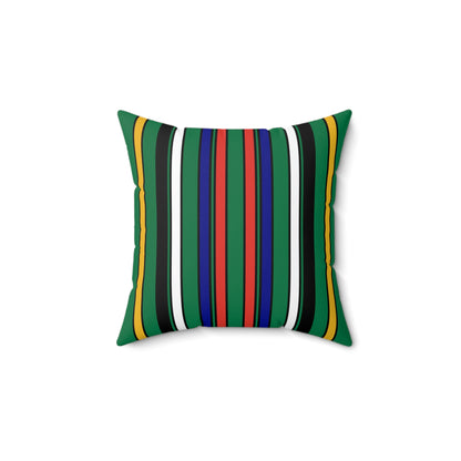 South Africa Retro Stripes Cushion Pillow