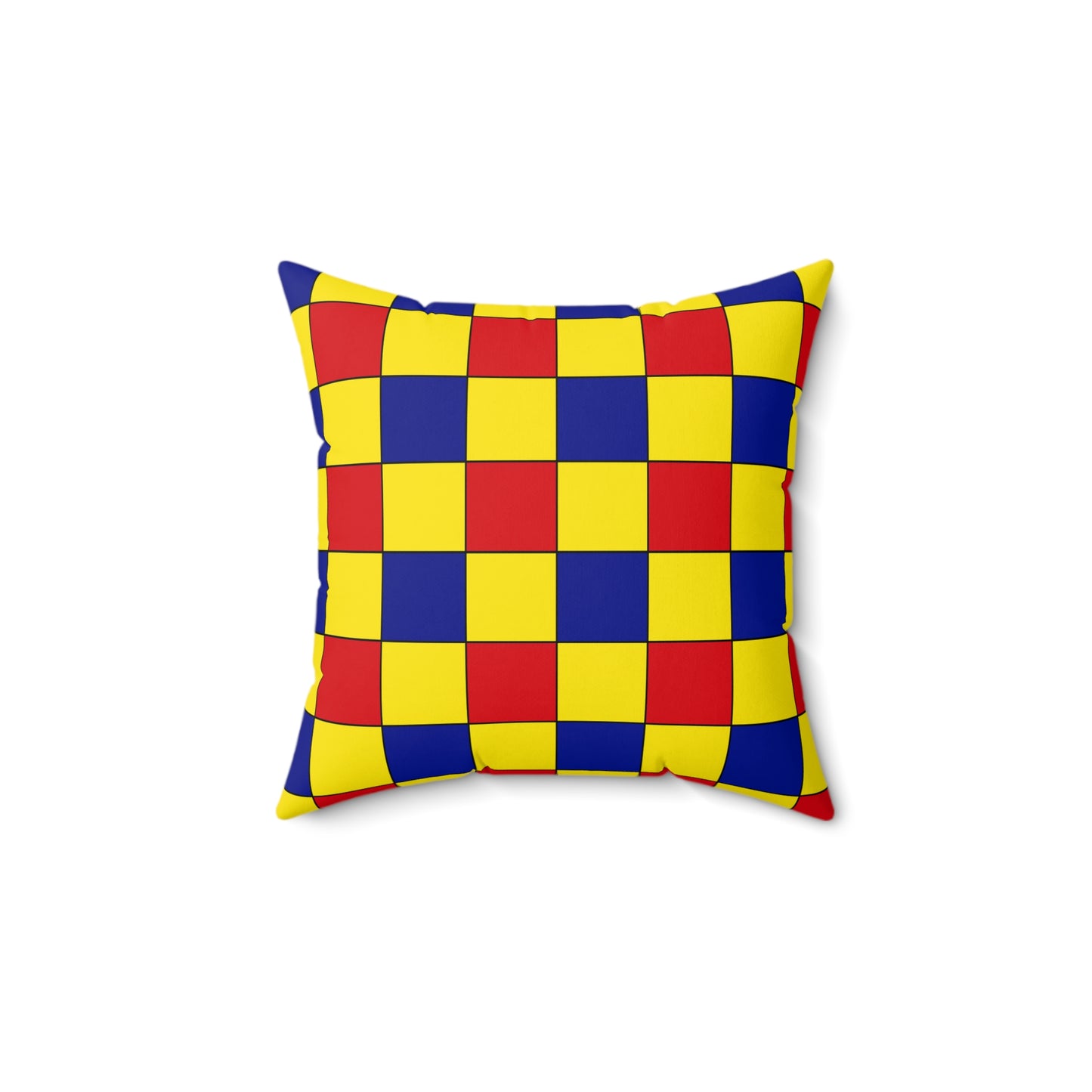 Colombia Retro Check Cushion Pillow