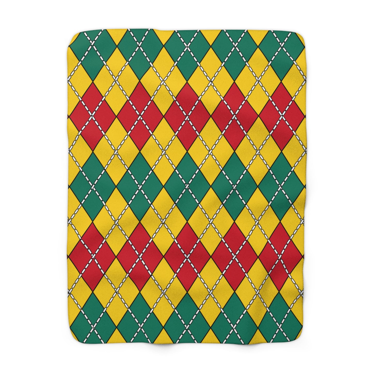 Cameroon Retro Argyle Blanket Throw