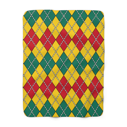 Cameroon Retro Argyle Blanket Throw