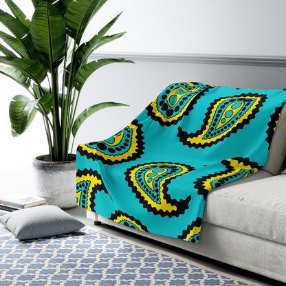 Bahamas Retro Paisley Blanket Throw