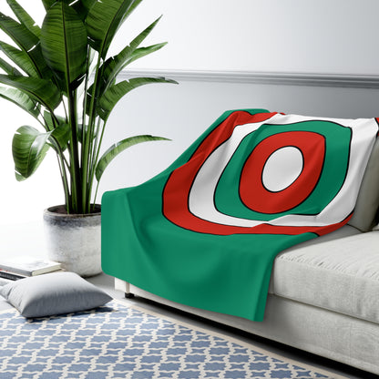 Bulgaria Retro Target Blanket Throw