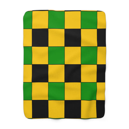 Jamaica Retro Check Blanket Throw