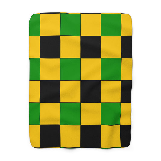 Jamaica Retro Check Blanket Throw