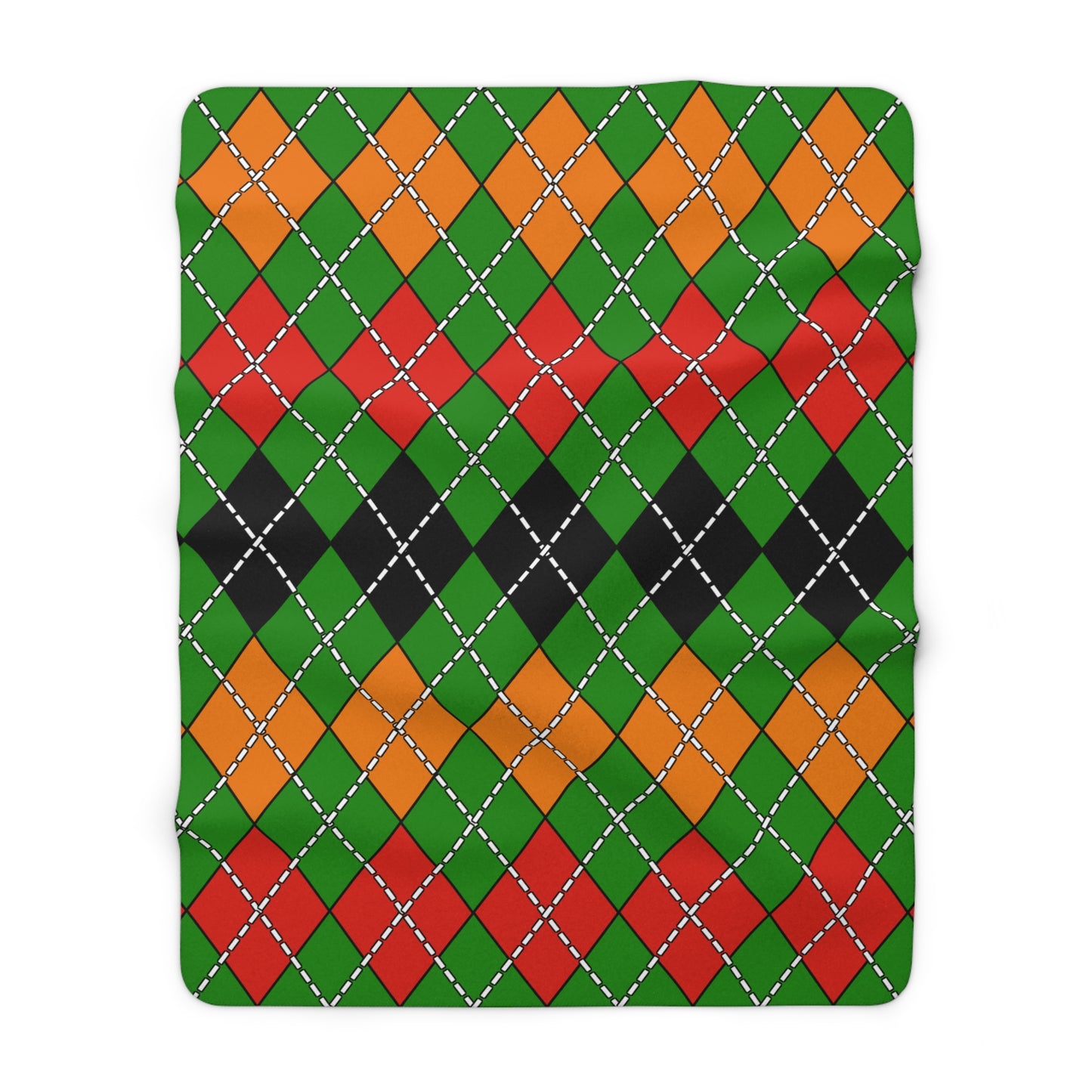 Zambia Retro Argyle Blanket Throw