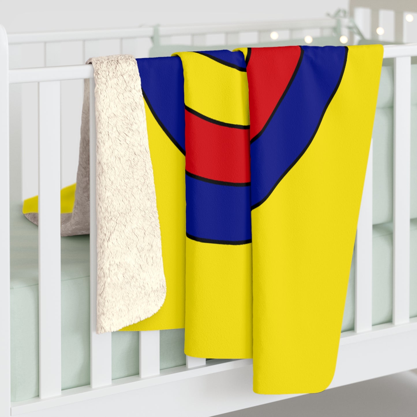 Colombia Retro Target Blanket Throw