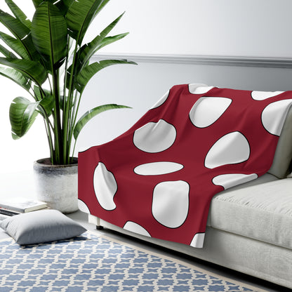 Latvia Retro Polka Dots Blanket Throw