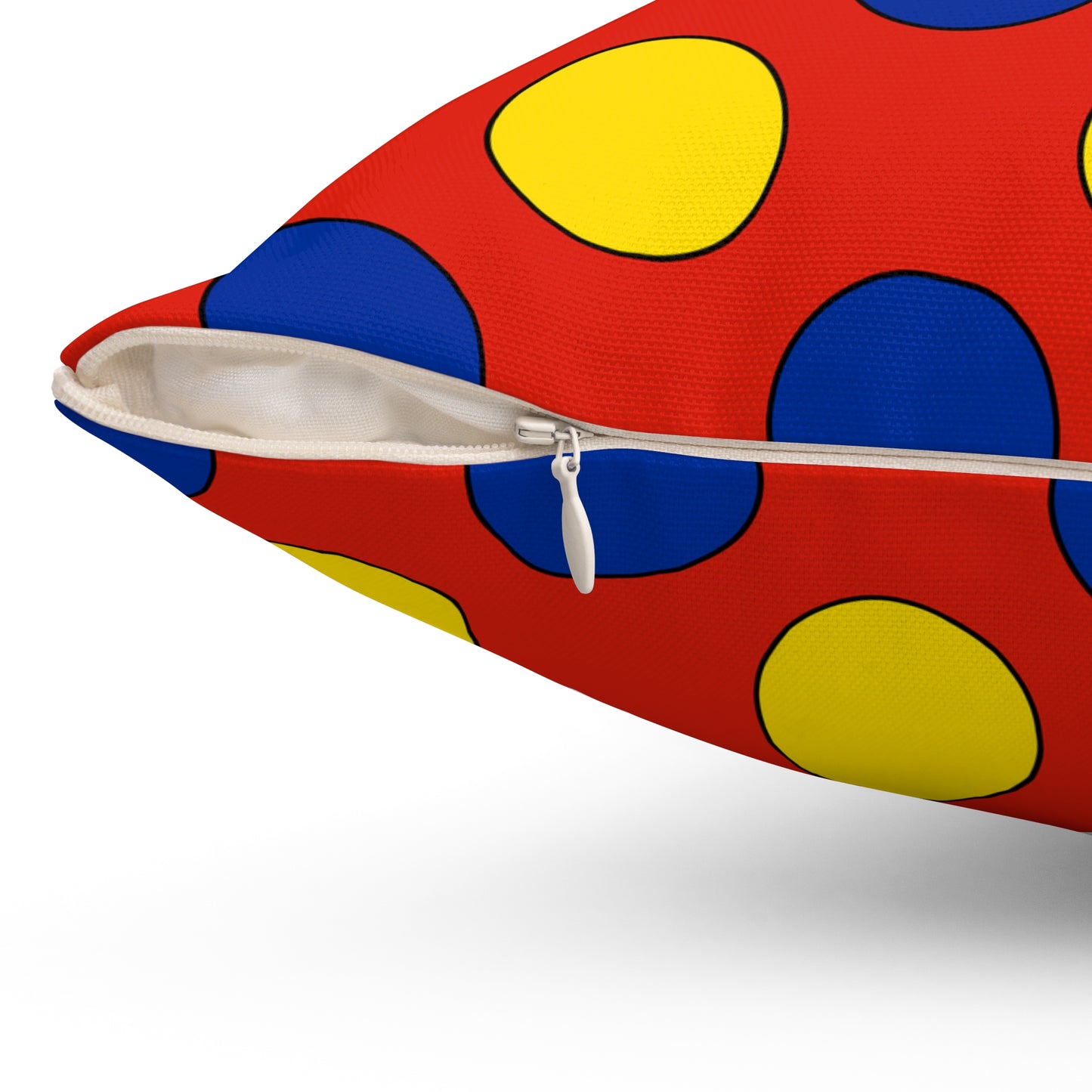 Romania Retro Polka Dots Cushion Pillow