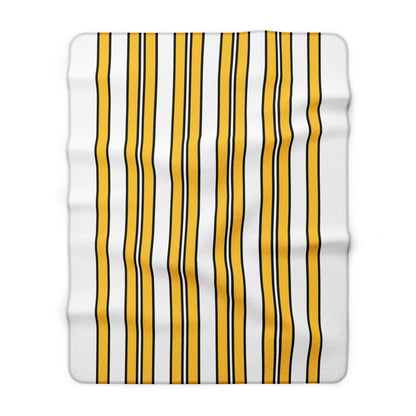 United States Virgin Islands Retro Stripes Blanket Throw