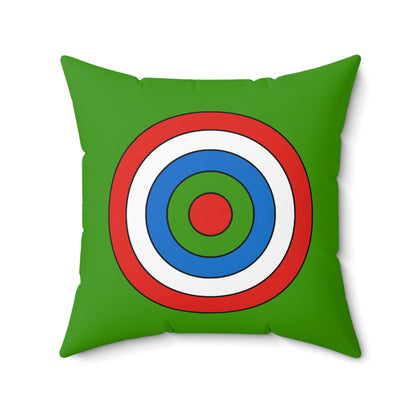 Equatorial Guinea Retro Target Cushion Pillow