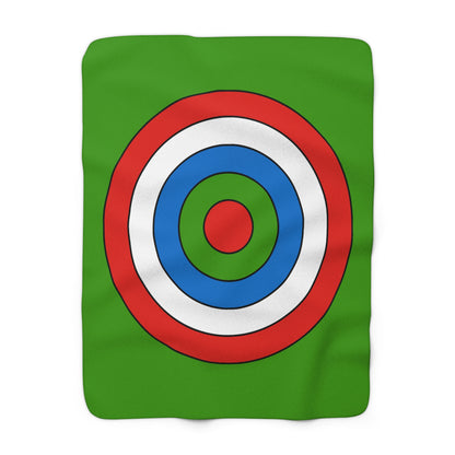 Equatorial Guinea Retro Target Blanket Throw