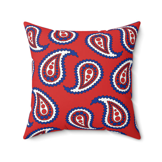Bouvet Island Retro Paisley Cushion Pillow