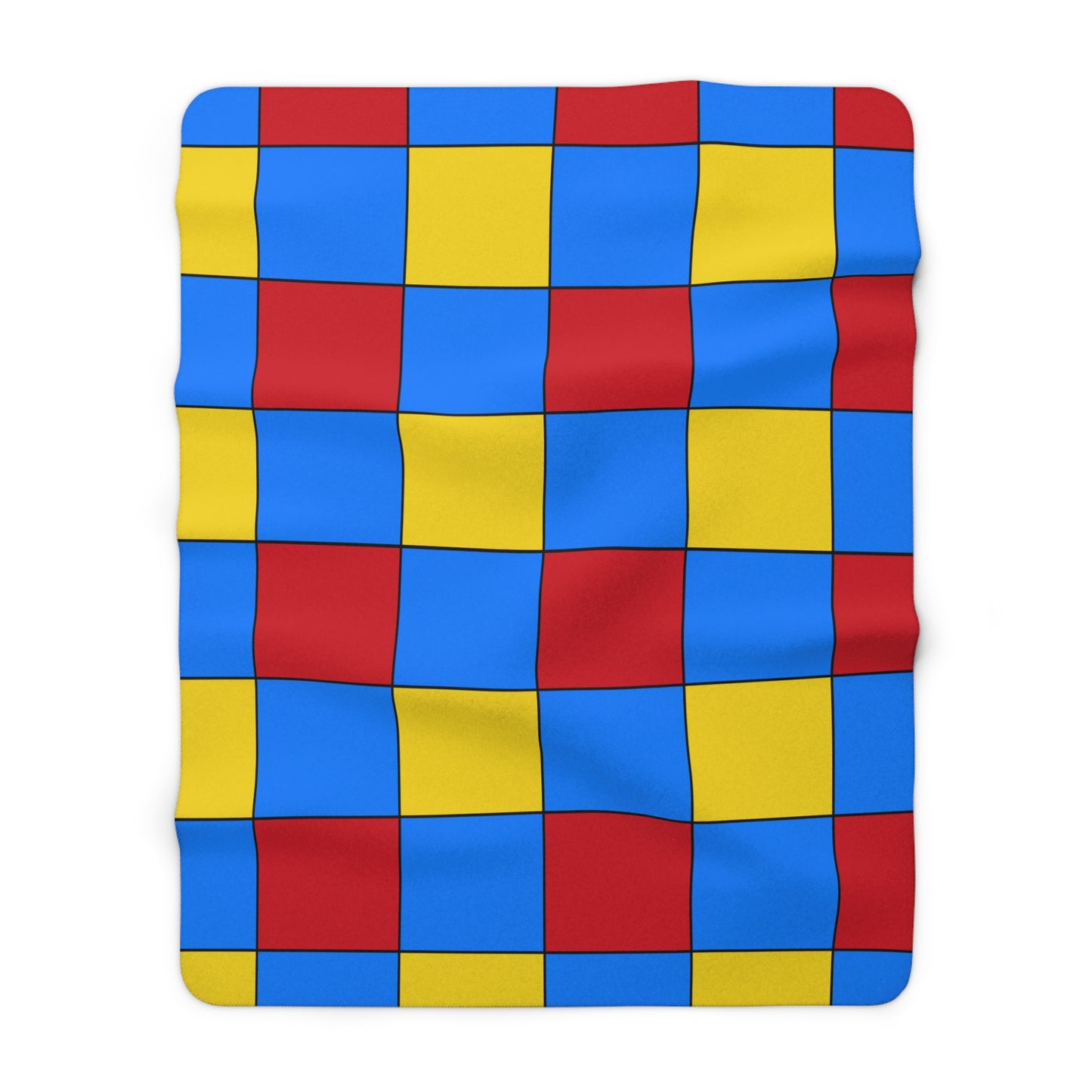 Democratic Republic of the Congo Retro Check Blanket Throw