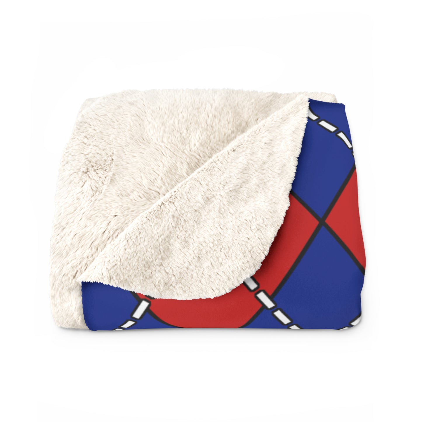 Cuba Retro Argyle Blanket Throw