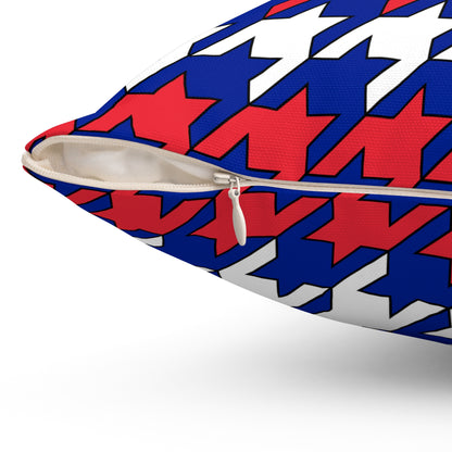 French Southern Territories Retro Houndstooth Cushion Pillow