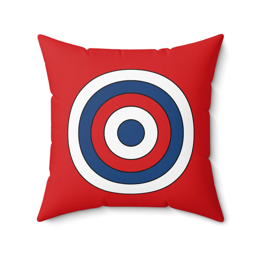 Czechia Retro Target Cushion Pillow