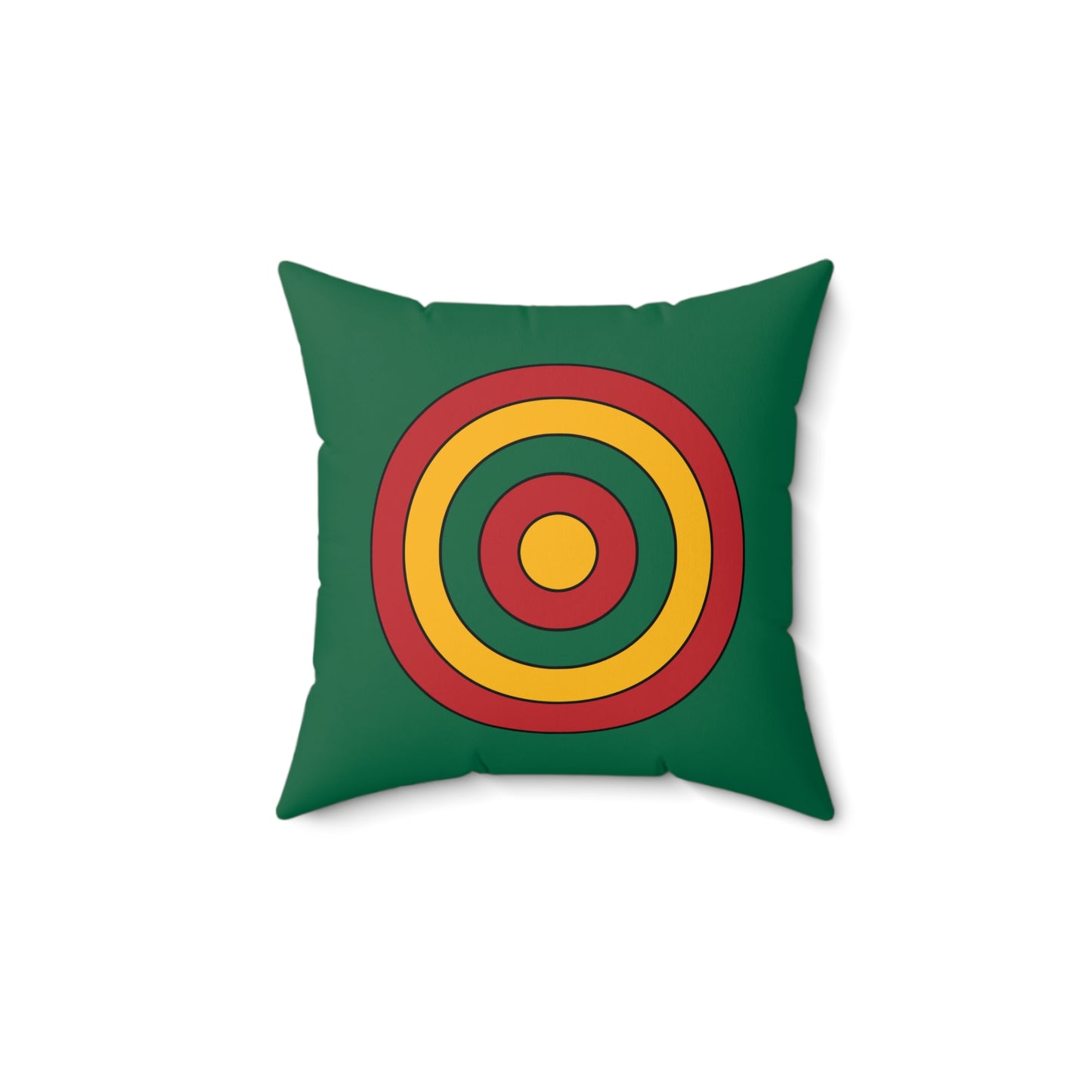 Lithuania Retro Target Cushion Pillow