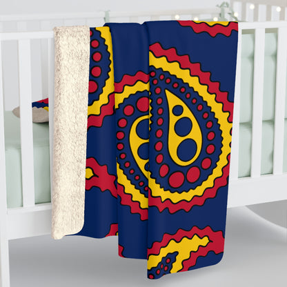 Chad Retro Paisley Blanket Throw