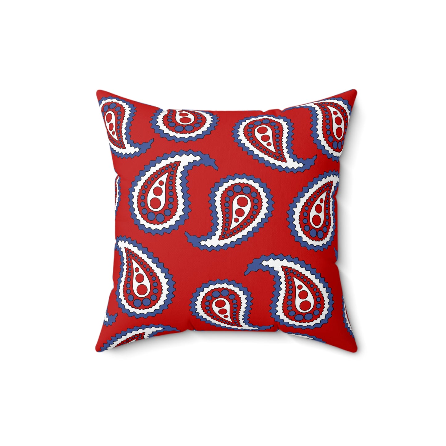 Democratic Peoples Republic Of Korea Retro Paisley Cushion Pillow