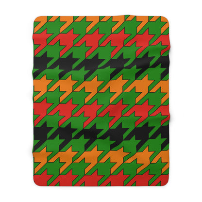 Zambia Retro Houndstooth Blanket Throw