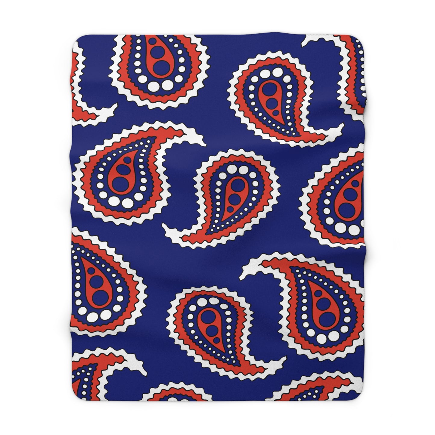 Cabo Verde Retro Paisley Blanket Throw