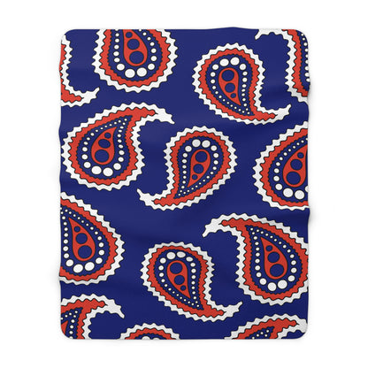 Cabo Verde Retro Paisley Blanket Throw
