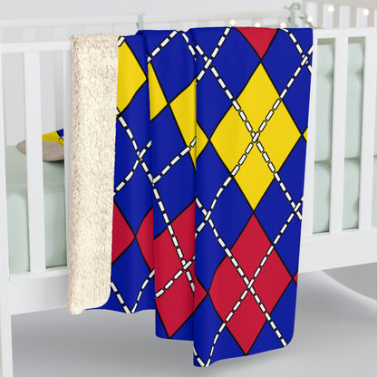 Andorra Retro Argyle Blanket Throw