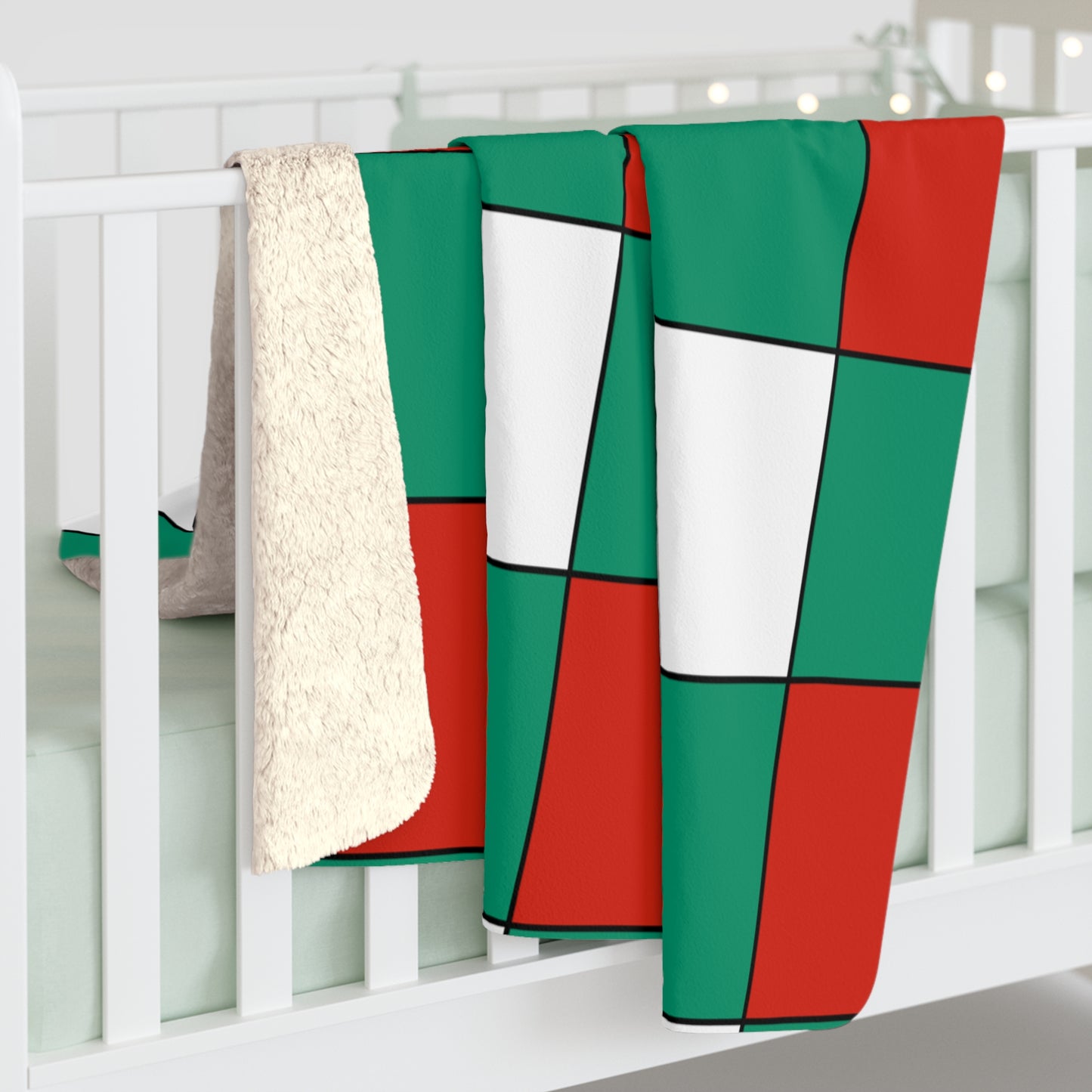Bulgaria Retro Check Blanket Throw