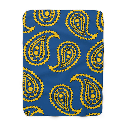 Sweden Retro Paisley Blanket Throw