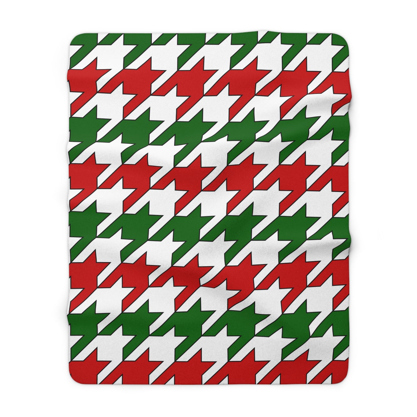 Tajikistan Retro Houndstooth Blanket Throw