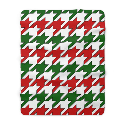 Tajikistan Retro Houndstooth Blanket Throw