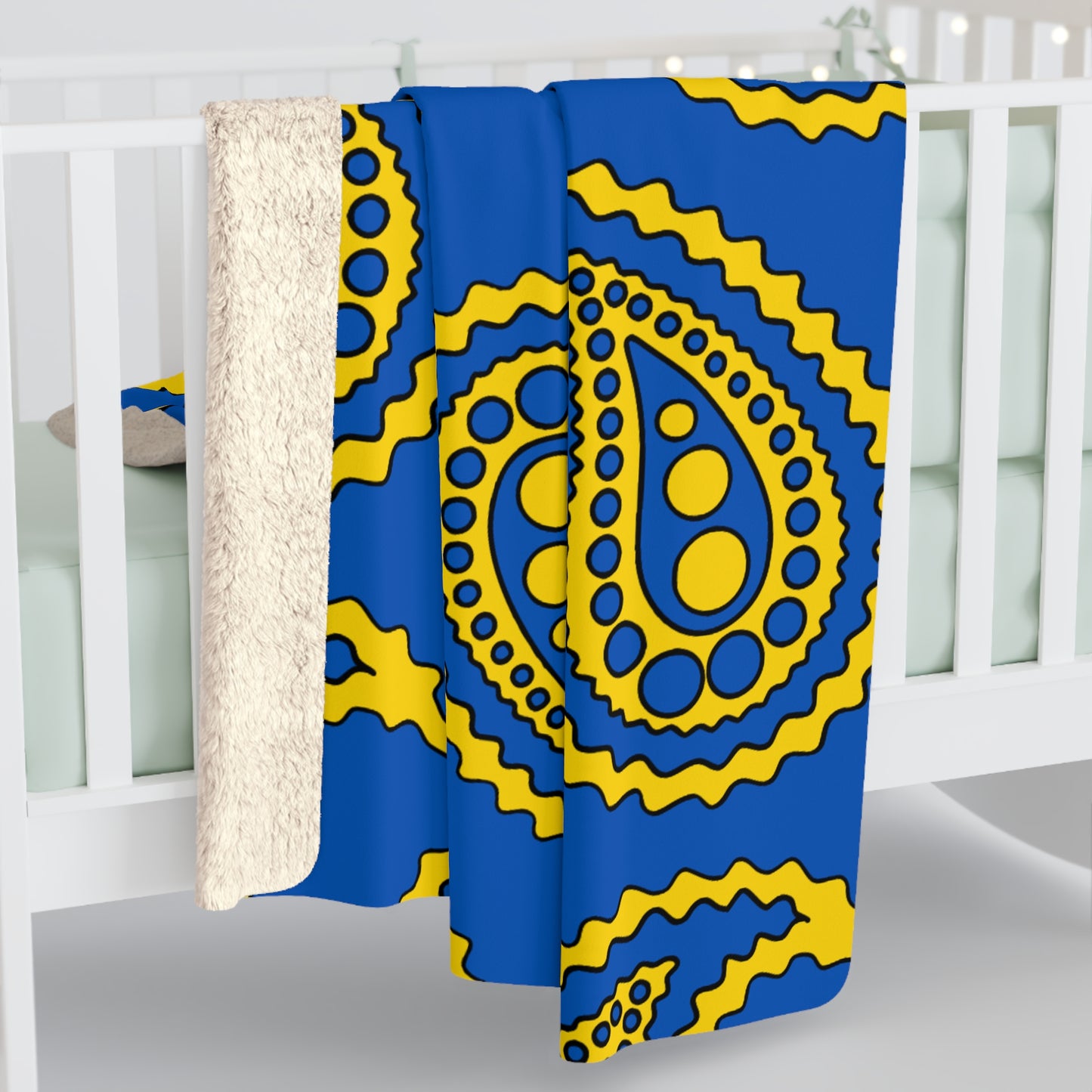 Ukraine Retro Paisley Blanket Throw
