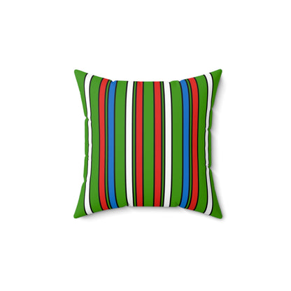 Equatorial Guinea Retro Stripes Cushion Pillow
