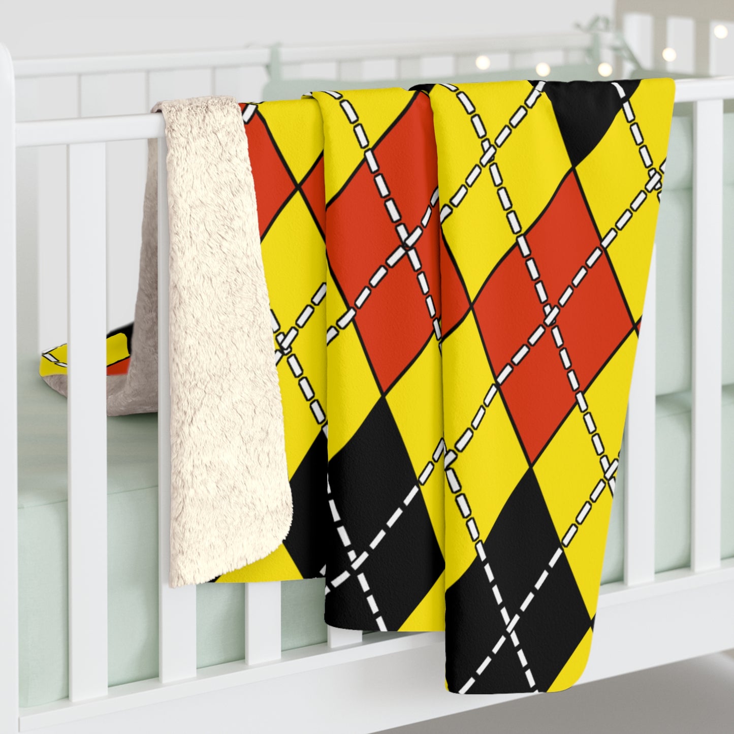 Uganda Retro Argyle Blanket Throw