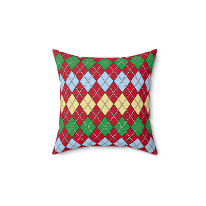 Eritrea Retro Argyle Cushion Pillow